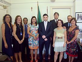 Clique para ampliar - Representantes da AUF, UFF, Uerj e UFRJ reuniram-se para discutir as possibilidades de acordo para realização do evento - Foto: João Coutinho