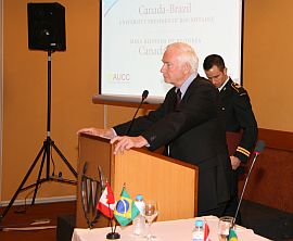 David Johnston, governador-geral do Canadá, que lidera a missão de 35 reitores canadenses ao Brasil